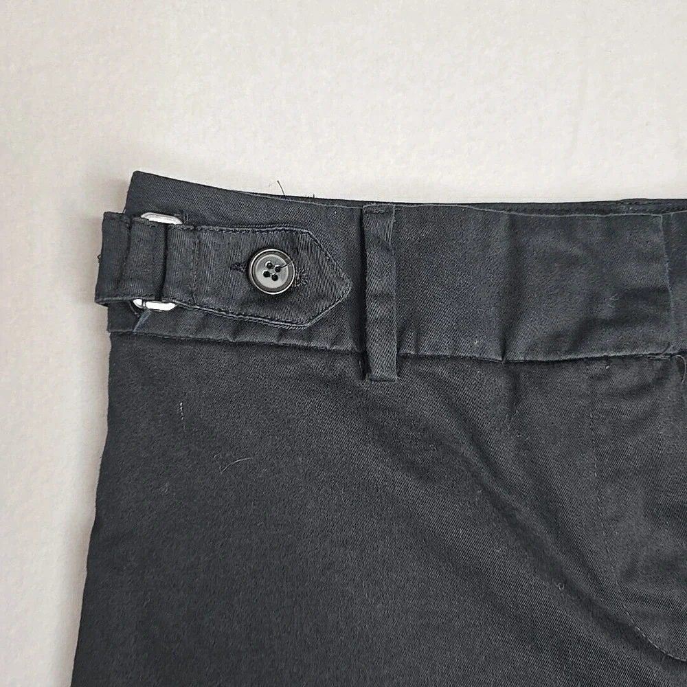 Zara Basic Black Pleated Pencil Skirt S Career Work Business Above Knee‎